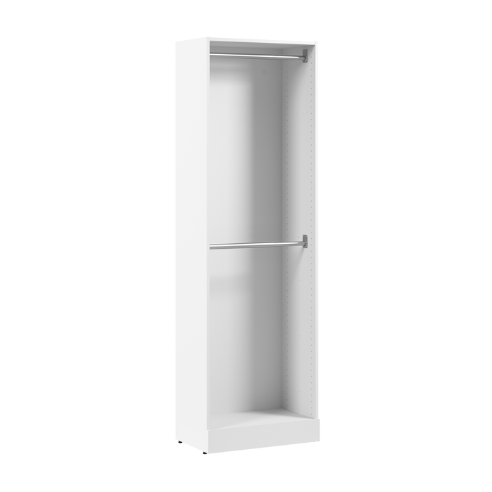 Bestar Florence 25\" Modular Double Hanging Closet System - White