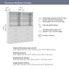 Bestar Florence 71" Modular Reach-In/Walk-In Closet System with Storage - White|Système de garde-robe et pièce-penderie modulaire Florence de Bestar de 71 po avec rangement - blanc