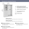 Bestar Florence 61" Modular Reach-In/Walk-In Closet System with Rods, Shelves and Drawers Shaker Style - White|Système de garde-robe et pièce-penderie modulaire Florence de Bestar de 61 po avec tringles, tablettes et tiroirs de style Shaker - blanc
