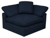 Eclipse 4-Piece Linen-Look Fabric Modular Sectional - Navy 