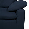 Eclipse 4-Piece Linen-Look Fabric Modular Sectional - Navy 