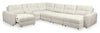Scott Living Elevate Modular 7-Piece Right-Facing Chenille Fabric Power Sliding Sectional with Storage - Beige | Sofa sectionnel modulaire à coulissement électrique de droite Elevate de Scott Living 7 pièces en tissu de chenille avec rangement - beige