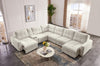 Scott Living Elevate Modular 7-Piece Right-Facing Chenille Fabric Power Sliding Sectional with Storage - Beige | Sofa sectionnel modulaire à coulissement électrique de droite Elevate de Scott Living 7 pièces en tissu de chenille avec rangement - beige