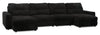Scott Living Elevate Modular 4-Piece Chenille Fabric Power Sliding Sectional with Two Storage Chaises - Ebony | Sofa sectionnel modulaire à coulissement électrique Elevate de Scott Living 4 pièces en chenille avec 2 fauteuils longs de rangement - Ebony