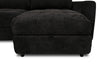 Scott Living Elevate Modular 4-Piece Chenille Fabric Power Sliding Sectional with Two Storage Chaises - Ebony | Sofa sectionnel modulaire à coulissement électrique Elevate de Scott Living 4 pièces en chenille avec 2 fauteuils longs de rangement - Ebony