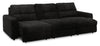 Scott Living Elevate Modular 115" Chenille Fabric Sofa with Power Sliding - Ebony | Sofa modulaire Elevate de Scott Living de 115 po en tissu en chenille avec coulissement électrique - Ebony