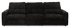 Scott Living Elevate Modular 115\" Chenille Fabric Sofa with Power Sliding - Ebony