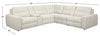 Scott Living Elevate Modular 6-Piece L-Shaped Chenille Fabric Power Reclining Sectional with Storage Console - Beige | Sofa sectionnel modulaire à inclinaison électrique en forme de L Elevate de Scott Living 6 pièces avec console de rangement - beige