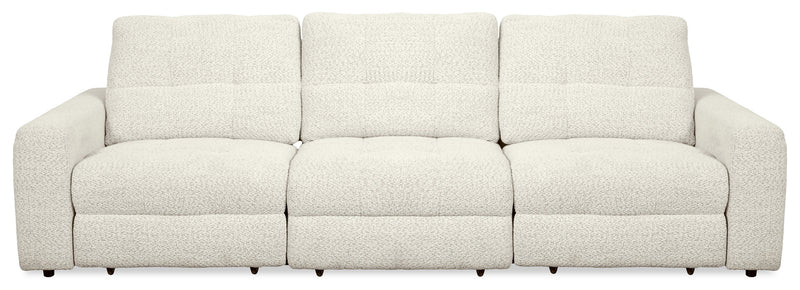 Scott Living Elevate Modular 115\" Chenille Fabric Power Reclining Sofa - Taupe
