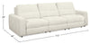 Scott Living Elevate Modular 115" Chenille Fabric Sofa with Power Sliding - Beige | Sofa modulaire Elevate de Scott Living de 115 po en tissu en chenille avec coulissement électrique - beige