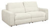 Scott Living Elevate Modular 82\" Chenille Fabric Loveseat with Power Sliding - Taupe