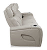 Elite 86" Genuine Leather Massage Power Reclining Sofa with Immersive Audio and Power Headrests - Putty | Sofa de massage à inclinaison électrique Elite de 86 po en cuir véritable avec son immersif et appuie-têtes électriques - mastic