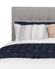 Ellis Upholstered Headboard in Grey Fabric, Button Tufted - Queen Size | Tête de lit rembourrée Ellis en tissu gris avec capitonnage à boutons - format grand lit