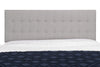 Ellis Upholstered Headboard in Grey Fabric, Button Tufted - Queen Size | Tête de lit rembourrée Ellis en tissu gris avec capitonnage à boutons - format grand lit