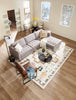 Ellis Multi-Colour Geometric Shag Area Rug - 7'11" x 10'10" | Carpette à poil long Ellis multicolore à motif géométrique - 7 pi 11 po x 10 pi 10 po