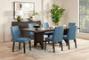 Emery Dining Chair with Polyester Fabric - Blue | Chaise de salle à manger Emery en tissu de polyester - bleue