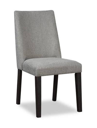 Emery Dining Chair with Polyester Fabric - Charcoal | Chaise de salle à manger Emery en tissu de polyester - anthracite
