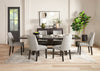 Emery Dining Chair with Polyester Fabric - Charcoal | Chaise de salle à manger Emery en tissu de polyester - anthracite