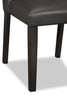 Emery Dining Chair with Vegan-Leather Fabric - Brown | Chaise de salle à manger Emery en tissu de cuir végétalien - brune