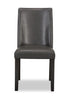 Emery Dining Chair with Vegan-Leather Fabric - Brown | Chaise de salle à manger Emery en tissu de cuir végétalien - brune