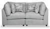 Scott Living Evolve Modular 79" Linen-Look Fabric Loveseat with Removable Feather Down Cushions - Grey | Causeuse modulaire Evolve de Scott Living de 79 po en tissu d’apparence lin avec coussins amovibles en duvet et plumes - gris