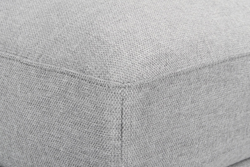 Scott Living Evolve Modular 6-Piece Linen-Look Fabric Sectional with Feather Down Cushions - Grey