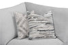 Scott Living Evolve Modular 6-Piece Linen-Look Fabric Sectional with Feather Down Cushions - Grey | Sofa sectionnel modulaire Evolve de Scott Living 6 pièces en tissu d’apparence lin avec coussins en duvet et plumes - gris