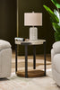 Felicity 22" Round End Table with Shelf - Grey | Table de bout ronde Felicity de 22 po avec tablette - grise