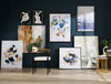 Acrylic Blue Flower - 31" x 41" | Fleurs bleues à l’acrylique - 31 po x 41 po  | FLWER2AT