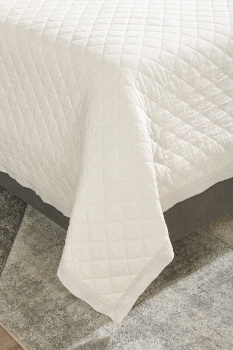 Flaxseed Cove 3-Piece King Quilt Set - Natural Linen