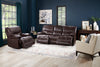 Franco 42.5" Genuine Leather Zero Gravity Power Reclining Chair with USB Port - Brown | Fauteuil à inclinaison électrique Franco de 42,5 po en cuir véritable avec position zéro gravité et port USB - brun