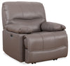 Franco 42.5" Genuine Leather Zero Gravity Power Reclining Chair with USB Port - Grey | Fauteuil à inclinaison électrique Franco de 42,5 po en cuir véritable avec position zéro gravité et port USB - gris