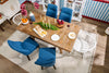 Cedar Extension Dining Table, Pine Wood, Trestle-Base, 72-96"W - Brown | Table de salle à manger extensible en cèdre, bois de pin, piètement à tréteaux, largeur 183-244 cm - Brun