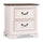 Grace Bedside 2-Drawer Nightstand with Built-in USB Ports, 28"W x 28"H - Antique White