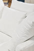 Made in Canada Grande 48" Chenille Fabric Cuddler Accent Chair - Plush Heaven White | Fauteuil d’appoint Cuddler Grande de 48 po fabriqué au Canada en tissu de chenille - blanc Plush Heaven