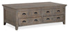 Hanson 50” Traditional Pine Lift Top Coffee Table with Storage and Casters - Dovetail Grey | Table à café traditionnelle Hanson de 50 po en pin avec dessus relevable - gris tourterelle