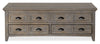 Hanson 50” Traditional Pine Lift Top Coffee Table with Storage and Casters - Dovetail Grey | Table à café traditionnelle Hanson de 50 po en pin avec dessus relevable - gris tourterelle