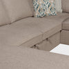 Scott Living Haven 3-Piece Chenille Fabric Sleeper Sectional with Two Storage Chaises - Taupe | Sofa-lit sectionnel Haven de Scott Living 3 pièces en tissu de chenille avec 2 fauteuils longs de rangement - taupe