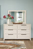 Haven Bedroom 6-Drawer Dresser, 65"W x 39"H - White | Commode de chambre à coucher Haven de 65 po (L) x 39 po (H) à 6 tiroirs - blanche