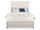 Haven Panel Bed with Headboard & Frame, White - Queen Size