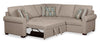 Scott Living Haven 2-Piece Left-Facing Chenille Fabric Sleeper Sectional - Taupe | Sofa-lit sectionnel de gauche Haven de Scott Living 2 pièces en tissu de chenille - taupe