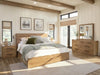 Scott Living Henri Panel Bed with Headboard & Frame, Wood, Brown - King Size | Lit à panneaux Henri de Scott Living en bois avec tête de lit et cadre de lit, brun - format très grand lit