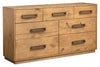 Scott Living Henri Bedroom 7-Drawer Dresser, 64"W x 34"H, Wood - Brown | Commode Henri de Scott Living de 64 po (L) x 34 po (H) à 7 tiroirs en bois pour la chambre à coucher - brune