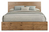 Scott Living Henri Panel Bed with Headboard & Frame, Wood, Brown - King Size | Lit à panneaux Henri de Scott Living en bois avec tête de lit et cadre de lit, brun - format très grand lit