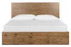Scott Living Henri Panel Bed with Headboard & Frame, Wood, Brown - King Size | Lit à panneaux Henri de Scott Living en bois avec tête de lit et cadre de lit, brun - format très grand lit