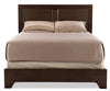 Yorkdale Queen Bed - Contemporary style Bed in Dark Brown Engineered Wood and Laminate Veneers