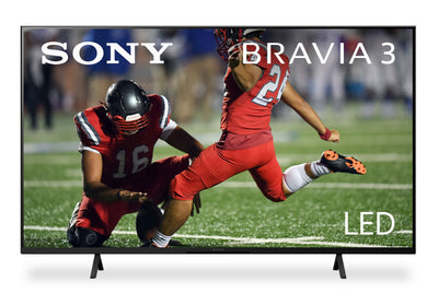 SONY 55" Bravia 3 LED 4K UHD Smart Google TV (K55S30) - 2024 Model | Téléviseur intelligent DEL SONY Bravia 3 UHD 4K de 55 po avec Google TVMC (K55S30) - modèle 2024