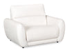 Cindy Crawford Home Kailyn 54" Fabric Power Reclining Chair with Power Headrest - Beige  | Fauteuil à inclinaison électrique Kailyn de Cindy Crawford Home de 54 po en tissu avec appuie-tête électrique - beige