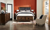 Kane Platform Storage Bed with Headboard & Frame, Vegan Leather, Brown - Queen Size | Lit plateforme de rangement Kane en cuir végétalien avec tête de lit et cadre de lit, brun - format grand lit