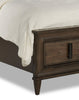 Kane Platform Storage Bed with Headboard & Frame, Vegan Leather, Brown - Queen Size | Lit plateforme de rangement Kane en cuir végétalien avec tête de lit et cadre de lit, brun - format grand lit